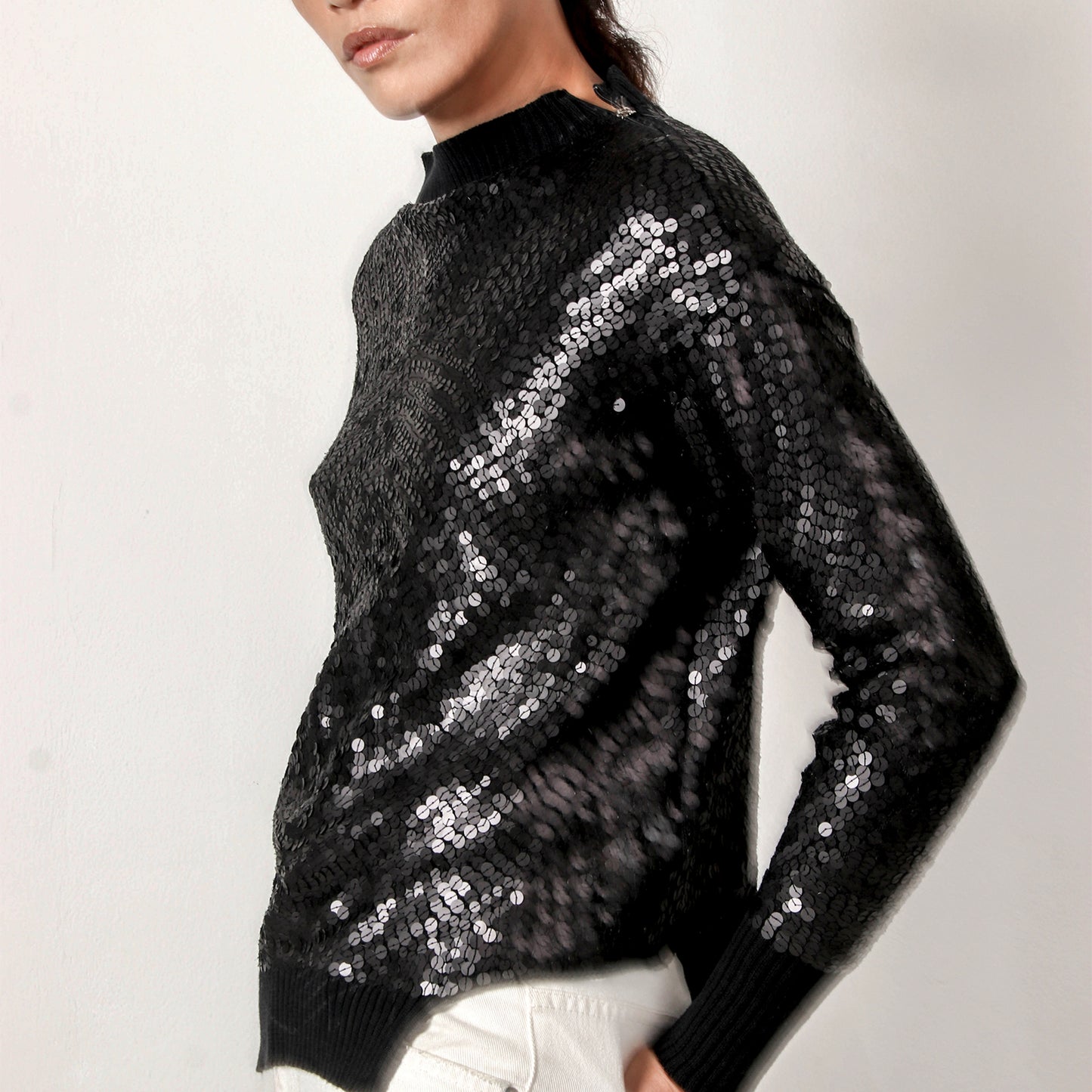 Sequin Top in Knit