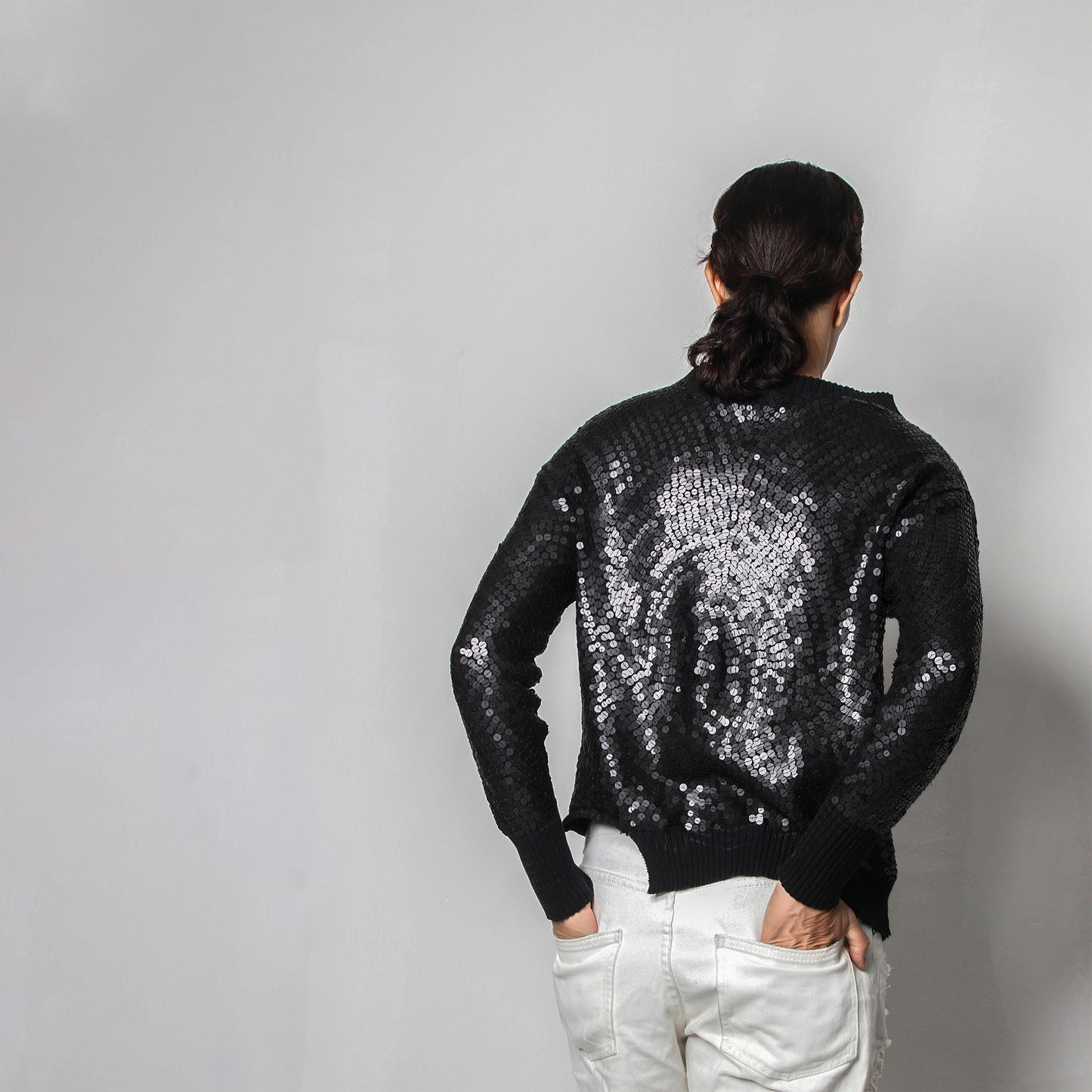 Sequin Top in Knit