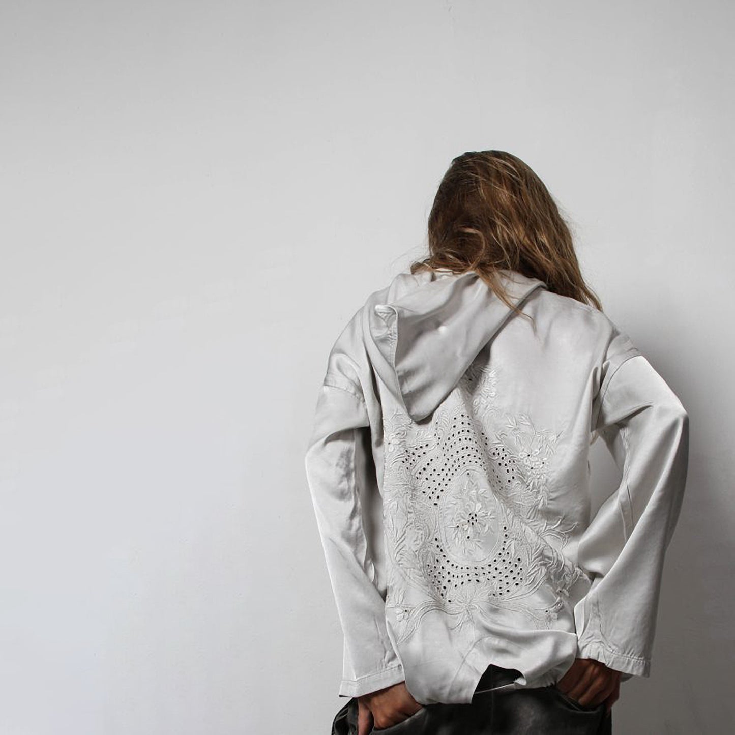 Hoodie Sweatshirt in Silky Viscose