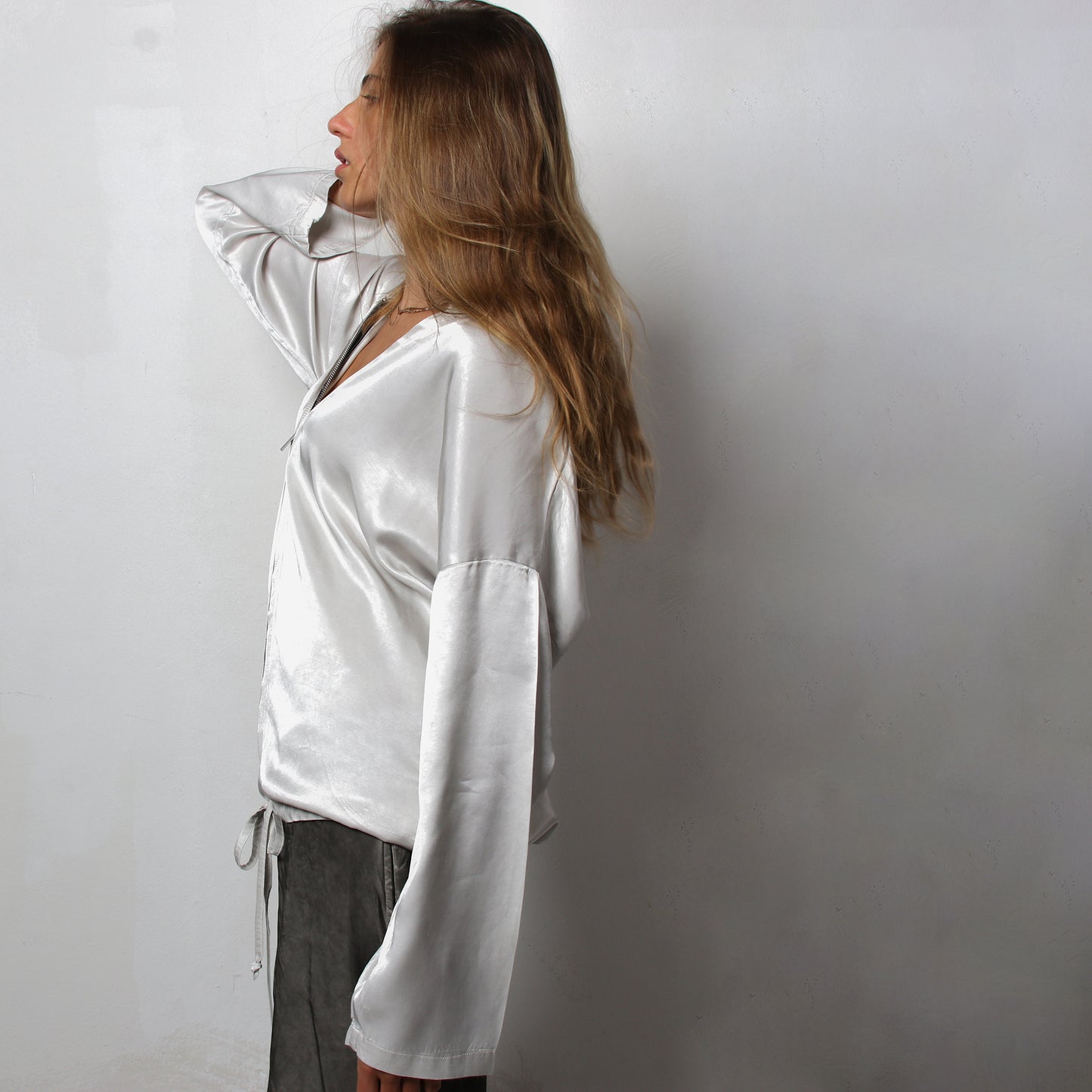 Hoodie Sweatshirt in Silky Viscose