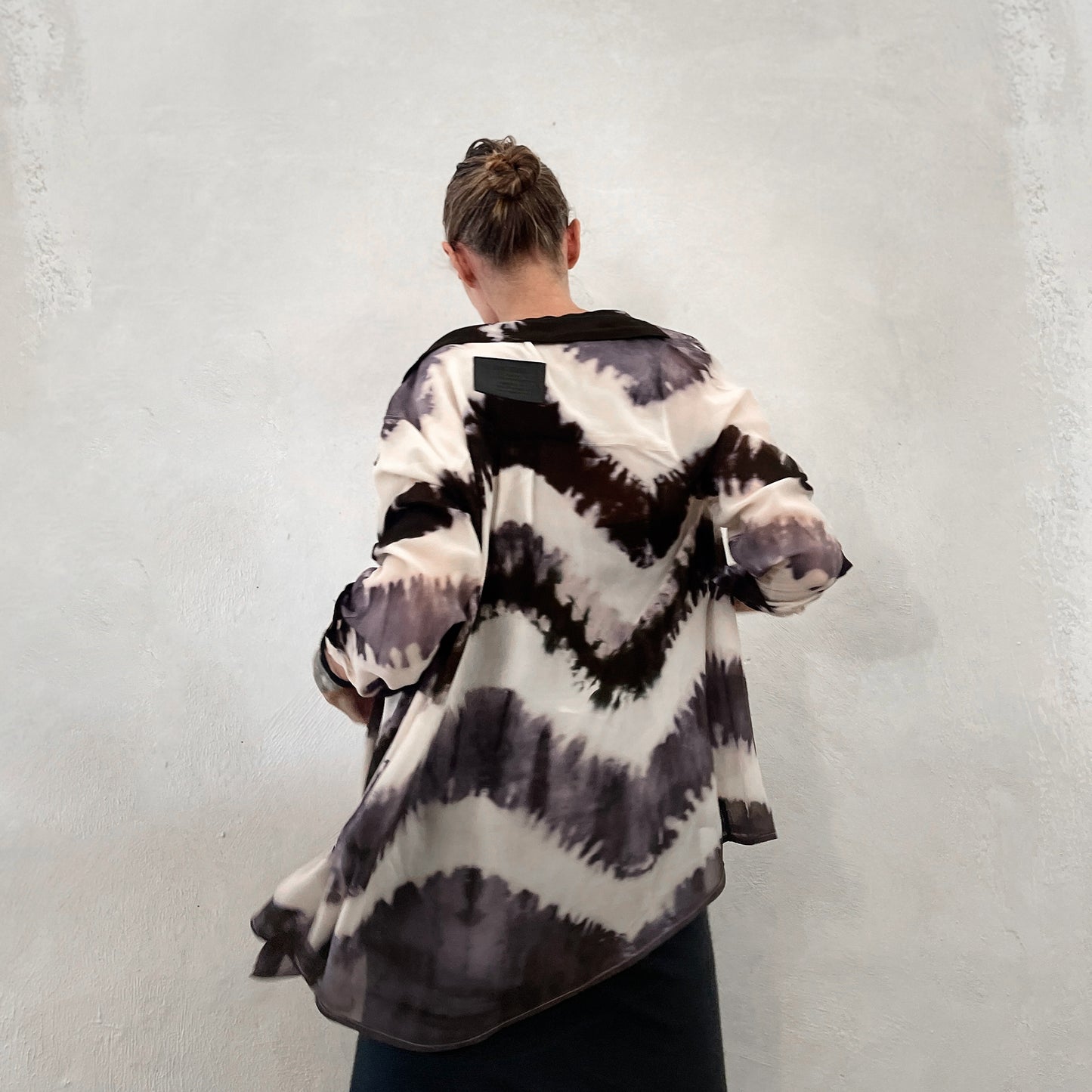 Tie dye Blouse in Viscose Georgette