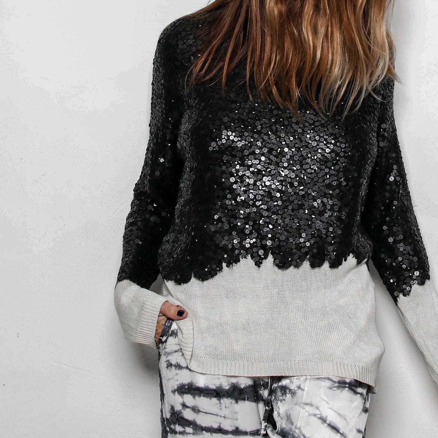 Sequin Sweater in Knit